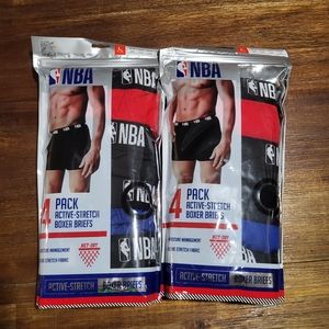 2 Packages/Lot NBA Men's Boxer Briefs Underwear Size Large L New with Tags NWT